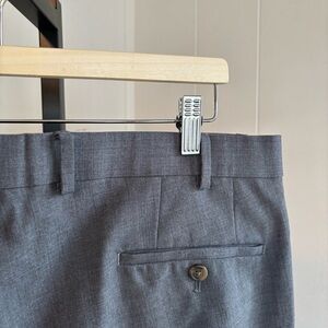 Lauren Ralph Lauren Gray Wool Flat Front Dress Chino Pants Men’s 38x29 (Tag 32)